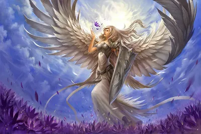 Fantasy Angel Warrior White Long Fantasy Wallpaper 4K 1920x1280 Hd, Desktop, Wallpaper, Featuring, A, Fantasy, Angel, Warrior, White, Long, Hair, Holding, Landscape, Full HD