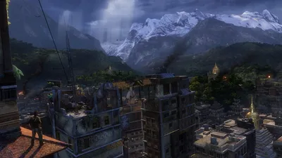 Mountain Ruin City Video Games Wallpaper 4K 1920x1080 Mountain, Ruin, City, Video, Game, Uncharted:, The, Nathan, Drake, Collection, Desktop, Brown, Gray, Ultrawide, Full HD