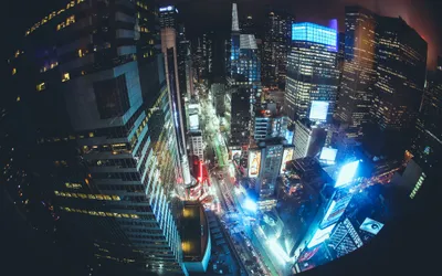 Vibrant Cityscape Night Fisheye World Wallpaper 4K 2560x1600 A, Vibrant, Cityscape, At, Night, Captured, With, Fisheye, Lens, Showcasing, Illuminated, Buildings, White, Gray, Ultrawide, QHD