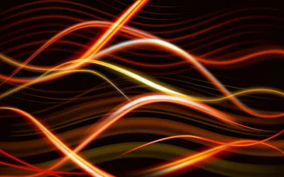Abstract Orange Wave Flowing Black/Dark Wallpaper 4K 1920x1200 Abstract, Orange, Wave, Hd, Pc, Desktop, Wallpaper, Flowing, Luminous, Light, Streaks, Across, Red, Brown, Ultrawide, Full HD