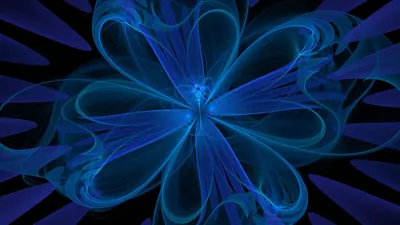 Misty Abstract Wallpaper Black/Dark Wallpaper 4K 1920x1080 Abstract, Artistic, Hd, Pc, Desktop, Wallpaper, Luminous, Blue, Fractal, Flower, Ribbon-like, Swirls, Brown, Ultrawide, Full HD