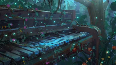 Digital Abandoned Piano Entwined Vines Nature Wallpaper 4K 3840x2160 A, 4K, Ultra, Hd, Digital, Artwork, Of, An, Abandoned, Piano, Entwined, Vines, Black, Ultrawide
