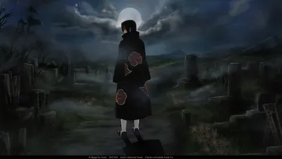 Itachi Uchiha Anime Space Wallpaper 4K 1920x1080 Hd, Wallpaper, Featuring, Itachi, Uchiha, From, The, Anime, Naruto, Stands, Misty, Landscape, Gray, Ultrawide, Full HD