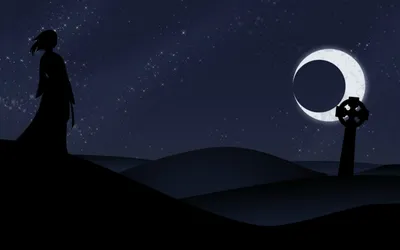 Gothic Dark Shadowy Figure Wallpaper 4K, Black/Dark category