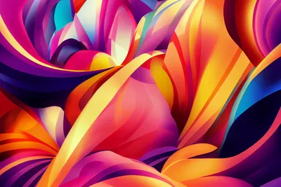 Golden Colorful Wallpaper Abstract Wallpaper 4K 2304x1536 Colorful, Ai-generated, Abstract, Cgi, Texture, And, Pattern, Of, Flowing, Ribbon-like, Shapes, Vivid, Orange, Yellow, Pink, Landscape, Full HD