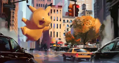 City Pikachu Anime Pokemon World Wallpaper 4K 3840x2049 City, Pikachu, Anime, Pokemon, Hd, Desktop, White, Gray, Ultrawide, 4K