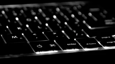 Moody Close Wallpaper Technology Wallpaper 4K 1920x1080 A, Close-up, Of, Backlit, Keyboard, Showcasing, The, Sleek, Design, Illuminated, Keys, Serves, White, Gray, Ultrawide, Full HD