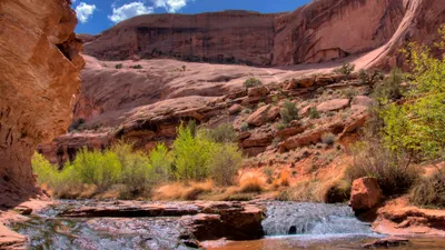 Capturing Serene River Nature Wallpaper 4K 2560x1440 Hd, Desktop, Wallpaper, Capturing, A, Serene, River, Flowing, Through, Rugged, Canyon, Surrounded, Brown, Gray, Pink, Ultrawide, QHD