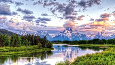 Shows Serene River Reflecting Wallpaper 4K, Nature category