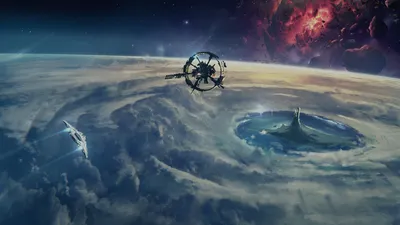 Bold Space Wallpaper Space Wallpaper 4K 1920x1080 Hd, Desktop, Wallpaper, Featuring, Space, Station, And, Spaceships, Cycle, Frontier, Game, Vibrant, Gray, Ultrawide, Full HD