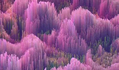 Bright Abstract Wallpaper Nature Wallpaper 4K 3800x2250 Abstract, Wave, Of, Vertical, Pink, And, Purple, Pixel, Columns, Forming, Undulating, Cloud-like, Gray, Ultrawide, QHD