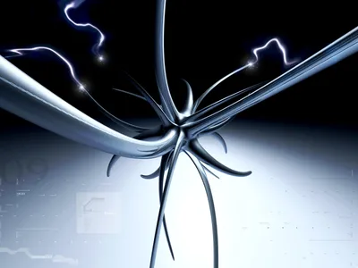 Abstract Blue Shapes Wallpaper 4K, Abstract category