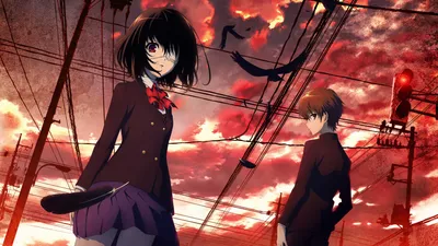 Characters Kouichi Sakakibara Mei Misaki Black/Dark Wallpaper 4K 1920x1080 Hd, Wallpaper, Featuring, Characters, Kouichi, Sakakibara, And, Mei, Misaki, Anime, Another, Has, Brown, White, Ultrawide, Full HD