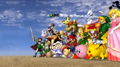 Collage Iconic Video Game Games Wallpaper 4K 1920x1080 Hd, Pc, Desktop, Wallpaper, Collage, Featuring, Iconic, Video, Game, Characters, Gathered, Together, Gray, Ultrawide, Full HD