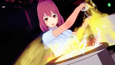 Vivid Hisako Wallpaper Abstract Wallpaper 4K 1920x1080 Hisako, Arato, Anime, Food, Wars), Shokugeki, No, Soma, Desktop, Black, Ultrawide, Full HD