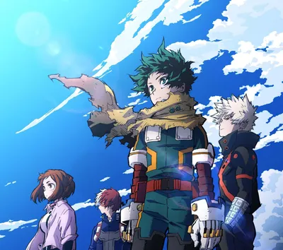 Vivid Characters Wallpaper Nature Wallpaper 4K 2992x2646 Hd, Pc, Desktop, Wallpaper, Featuring, Characters, From, The, Anime, Hero, Academia, Standing, White, Square, QHD