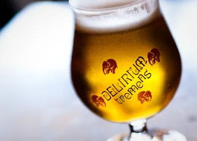 Dark Close Wallpaper Animals Wallpaper 4K 2231x1593 Hd, Desktop, Wallpaper, Showing, A, Close-up, Of, Delirium, Tremens, Beer, Glass, Filled, White, Landscape, Full HD