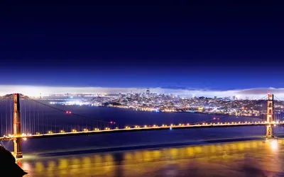 Golden Gate Bridge Night World Wallpaper 4K 1920x1200 A, Stunning, Hd, Wallpaper, Showcasing, The, Golden, Gate, Bridge, Night, Illuminated, Against, Brown, Red, Ultrawide, Full HD