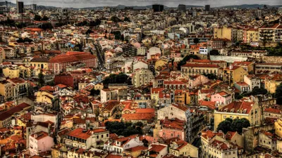 Detailed Cityscape Dense World Wallpaper 4K 3840x2160 A, Detailed, 4K, Ultra, Hd, Cityscape, Showcasing, Dense, Collection, Old, Man-made, Houses, Gray, Ultrawide