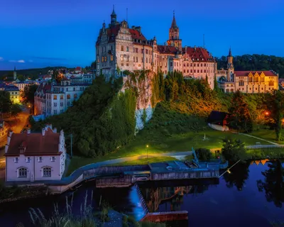 Sigmaringen Castle Man Fortress Fantasy Wallpaper 4K 2500x2000 Hd, Pc, Desktop, Wallpaper, Sigmaringen, Castle, A, Man-made, Fortress, Above, River, Glowing, Red, Square, Full HD