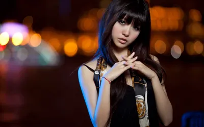 Radiant Female Wallpaper Black/Dark Wallpaper 4K 2560x1600 Hd, Desktop, Wallpaper:, Featuring, A, Female, Model, With, Long, Black, Hair, Posing, Brown, Ultrawide, QHD