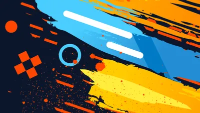 Yellow Orange Color Blue Abstract Abstract Wallpaper 4K 3840x2160 Yellow, Orange, (color), Blue, Abstract, Colors, Desktop, White, Pink, Ultrawide, 4K