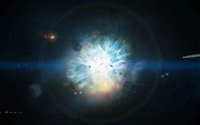 Calm Sci Wallpaper Space Wallpaper 4K 2560x1600 Hd, Sci-fi, Desktop, Wallpaper, Depicting, A, Vivid, Explosion, Space, Glowing, Debris, Distant, White, Ultrawide, QHD