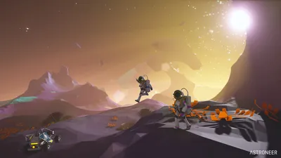 Astroneer Game Two Astronauts Equipment Space Wallpaper 4K 1920x1080 Hd, Desktop, Wallpaper, Of, Astroneer, Game, With, Two, Astronauts, Equipment, Alien, Planet, Brown, Ultrawide, Full HD