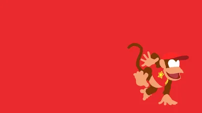 Radiant Minimalist Wallpaper Games Wallpaper 4K 1920x1080 Minimalist, Super, Smash, Bros., Nintendo, Diddy, Kong, Video, Game, 3ds, Wii, Red, Orange, Ultrawide, Full HD