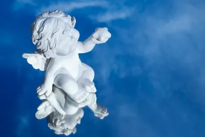 Golden Baby Wallpaper Abstract Wallpaper 4K 4896x3264 Baby, Cherub, On, A, Blue, Background, By, Couleur, Brown, Red, Landscape, 4K