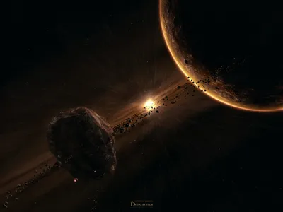 Crisp Depicting Wallpaper Space Wallpaper 4K 1600x1200 Hd, Pc, Desktop, Wallpaper, Depicting, A, Sci-fi, Space, Scene, Glowing, Planet, Surrounded, Black, Landscape
