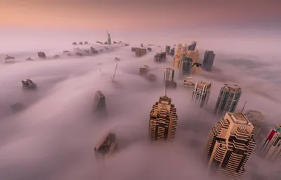 Aerial Dubai United Arab Emirates World Wallpaper 4K 2048x1313 Aerial, View, Of, Dubai, United, Arab, Emirates:, Skyscrapers, Rising, Through, Dense, Gray, Ultrawide, Full HD