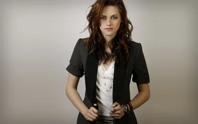 Kristen Stewart Her Abstract Wallpaper 4K 1920x1200 Hd, Desktop, Wallpaper, Featuring, Kristen, Stewart, Showcasing, Her, Stylish, Outfit, Confident, Pose, Gray, Ultrawide, Full HD