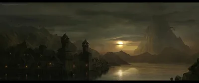 Misty Dark Wallpaper Nature Wallpaper 4K 1920x800 A, Dark, Atmospheric, Hd, Wallpaper, Depicting, Fantasy, Scene, Inspired, Lord, Rings, Showcasing, Brown, Gray, Ultrawide, Full HD