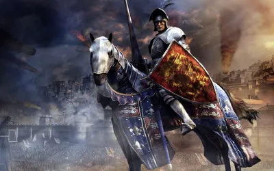 Sleek Knight Wallpaper Animals Wallpaper 4K 1680x1050 A, Knight, In, Shining, Armor, Rides, Powerful, Horse, Amid, Dramatic, Fantasy, Landscape, Gray, Ultrawide