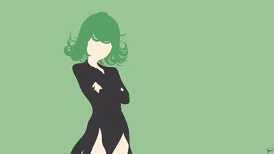 Calm Minimalist Wallpaper Minimal Wallpaper 4K 1920x1080 Minimalist, Anime, Wallpaper, Featuring, Tatsumaki, From, One-punch, Man, Showcasing, Her, Green, Hair, Gray, Ultrawide, Full HD