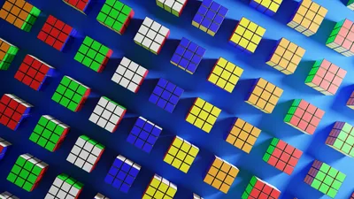 Rubik Cube Abstract Abstract Wallpaper 4K 1920x1080 Rubik's, Cube, Rubik, 039, Black, Blue, Ultrawide, Full HD