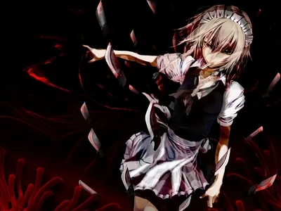 Golden Touhou Wallpaper Black/Dark Wallpaper 4K 1920x1440 Hd, Desktop, Wallpaper, From, Touhou, Luna, Nights, Featuring, Dynamic, Illustration, Maid, Character, Black, Gray, Landscape, Full HD