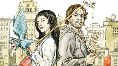 City Bigby Wolf Snow White Animals Wallpaper 4K 1920x1080 City, Bigby, Wolf, Snow, White, (fables), (comics), Comic, Desktop, Gray, Ultrawide, Full HD