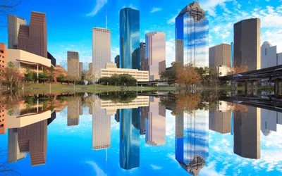 Texas Reflection City Man Houston World Wallpaper 4K 2560x1600 Texas, Reflection, City, Man, Made, Houston, Hd, Desktop, Yellow, Pink, Ultrawide, QHD