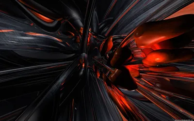 Dark Abstract Wallpaper Black/Dark Wallpaper 4K 1920x1200 Abstract, Fractal, Hd, Pc, Desktop, Wallpaper, And, Background:, Showing, Glossy, Black, Ribbons, Brown, Red, Ultrawide, Full HD
