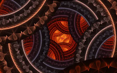 Abstract Fractal Layered Dark Rings Abstract Wallpaper 4K 1920x1200 Abstract, Fractal, Hd, Pc, Desktop, Wallpaper, Featuring, Layered, Dark, Rings, Glowing, Orange-red, Brown, Red, Ultrawide, Full HD