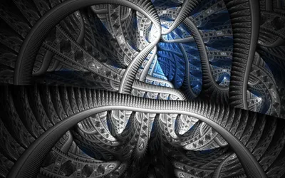 Abstract Fractal Quad Abstract Wallpaper 4K 2560x1600 Abstract, Fractal, 2k, Quad, Hd, Pc, Desktop, Wallpaper, Showing, Intertwining, Metallic, Ribbons, Gray, Ultrawide, QHD