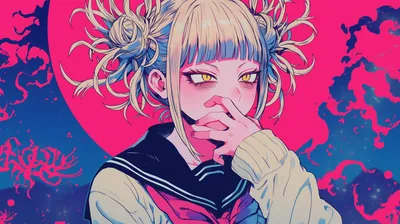 Anime Himiko Toga Abstract Wallpaper 4K 2912x1632 Hd, Anime, Wallpaper, Featuring, Himiko, Toga, From, My, Hero, Academia, Vibrant, Pink, Ultrawide, QHD