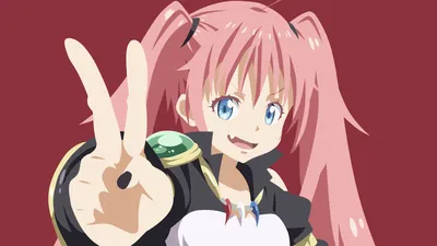 Misty Minimalist Wallpaper Minimal Wallpaper 4K 3840x2160 Minimalist, 4K, Ultra, Hd, Anime, Wallpaper, Of, Milim, Nava, Time, Got, Reincarnated, White, Pink, Brown, Ultrawide