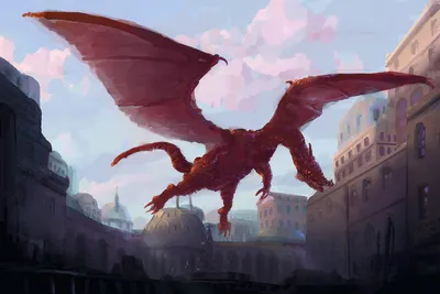 Dragon City Anime Fantasy Wallpaper 4K 1920x1280 Dragon, City, Anime, Original, Hd, Desktop, White, Landscape, Full HD