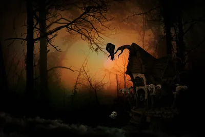 Dark Witch Black-dark Black/Dark Wallpaper 4K 1999x1332 Dark, Witch, Hd, Desktop, Wallpaper, Background:, Image, Brown, Orange, Ultrawide, Full HD