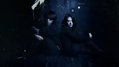 Dark Two Vampire Figures Sitting Black/Dark Wallpaper 4K 1920x1080 Dark, Hd, Pc, Desktop, Wallpaper, Featuring, Two, Vampire, Figures, Sitting, Back-to-back, Shadowy, Gray, Ultrawide, Full HD