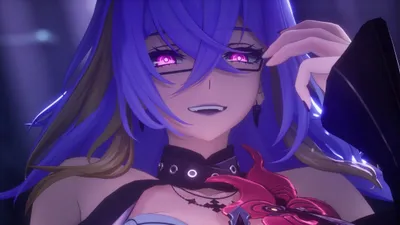Purple Haired Video Game Girl Games Wallpaper 4K 2267x1275 Hd, Pc, Desktop, Wallpaper, Purple-haired, Video, Game, Girl, Neverness, Everness, Smirking, Glowing, Brown, Gray, Ultrawide, Full HD