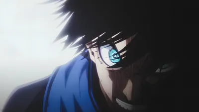 Close Anime Portrait Rin Black/Dark Wallpaper 4K 4096x2303 Close-up, Anime, Portrait, Of, Rin, Itoshi, From, Blue, Lock, Intense, Glowing, Cyan, White, Ultrawide, 4K